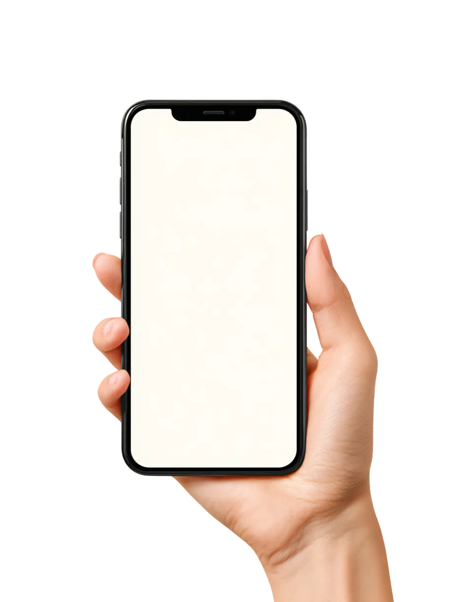 スマホを持つ手